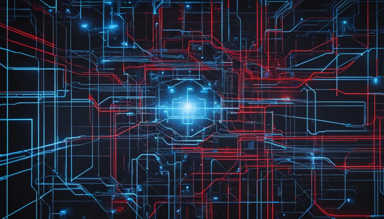 Ilustracja systemu monitorującego ruch sieciowy w poszukiwaniu ataków